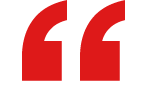 Red quotation mark symbol