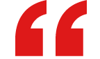 Red quotation mark symbol